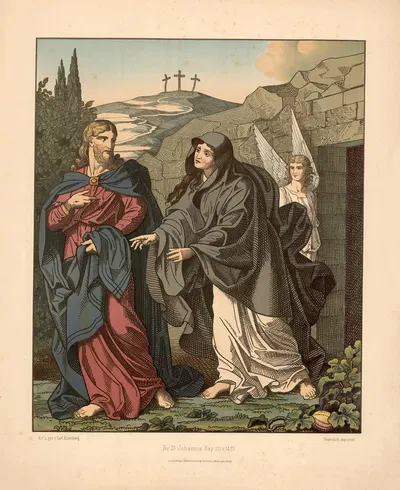 Jesus appears to Mary Magdalene by Carl Ehrenberg, 1904 — digital art print download