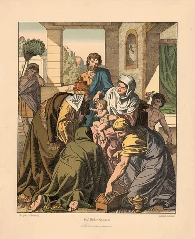 The Adoration of the Magi by Carl Ehrenberg, 1904 — digital art print download