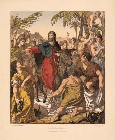 The Entry into Jerusalem by Carl Ehrenberg, 1904 — digital art print download