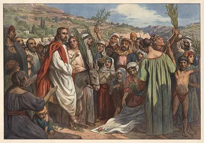 The Entry into Jerusalem by Carl Schmauk, 1908 — digital art print download