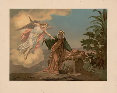 Abraham and Isaac by Ernst Pessler, 1893 — digital art print download