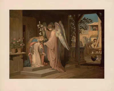 Annunciation by Ernst Pessler, 1893 — digital art print download
