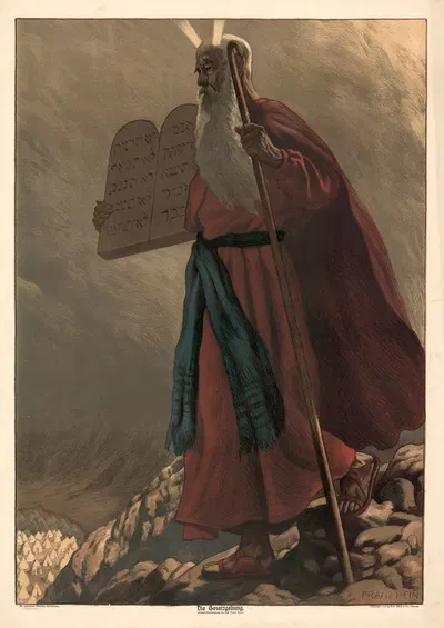 Die Gezetzgebung by Franz Hein, 1910 — digital art print download