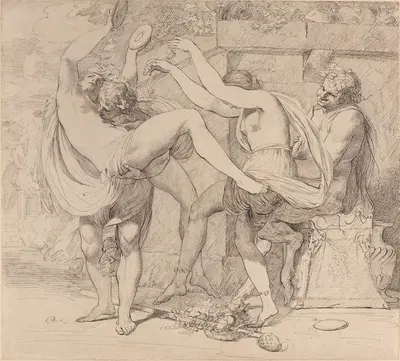 Bacchanal by Джон Гамильтон Мортимер, 1770-1775 — digital art print download