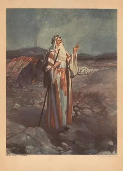 Abraham's Calling by Gebhard Fugel, 1931 — digital art print download