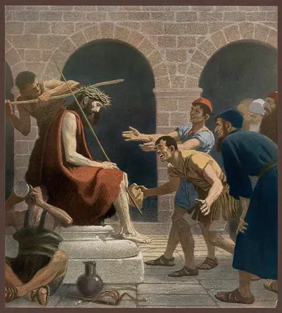 Jesus mocked by Gebhard Fugel, 1911 — digital art print download