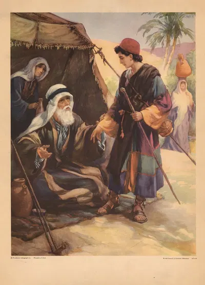 Joseph is sent after his brothers by Gebhard Fugel, 1931 — digital art print download
