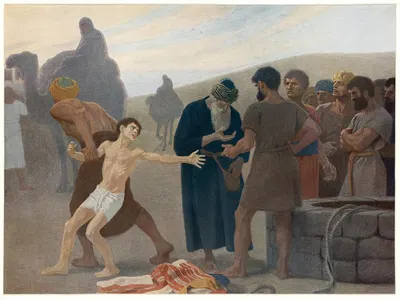 Joseph is sold by his brothers by Gebhard Fugel, 1911 — digital art print download