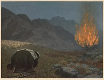 The Burning Thorn Bush by Gebhard Fugel, 1932 — digital art print download