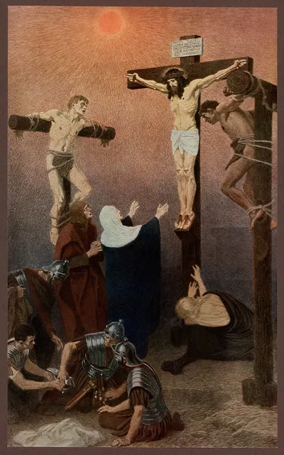 The Crucifixion by Gebhard Fugel, 1911 — digital art print download