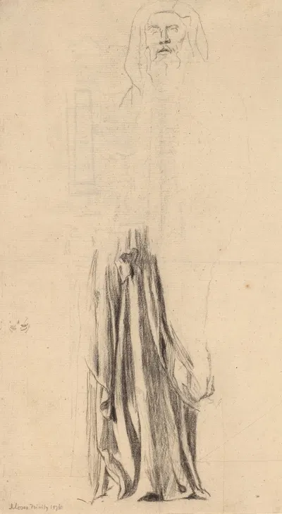 Study for Moses – Trinity Church, Boston by Джон Ла Фардж, 1876 — digital art print download