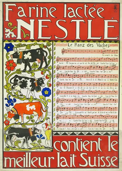 Farine Lactée Nestlé contient le meillieur lait Suisse by Marc-Auguste Bastard, 1901 — digital art print download