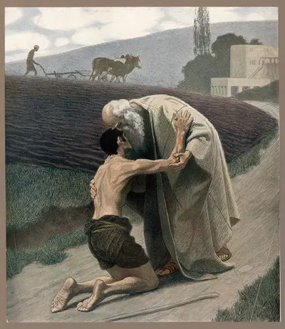 The Prodigal Son by Gebhard Fugel, 1911 — digital art print download