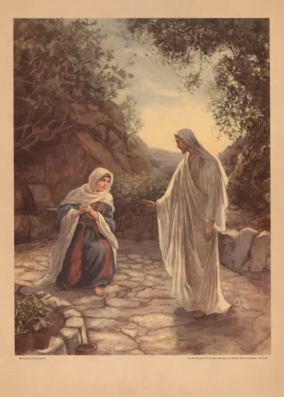 The Risen Jesus and Mary by Gebhard Fugel, 1931 — digital art print download