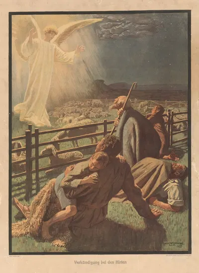 Verkündigung bei den Hirten by Ганс Лиццманн, 1933 — digital art print download