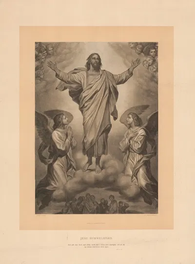 Jesu Himmelfart by Heinrich Hofmann, 1904 — digital art print download