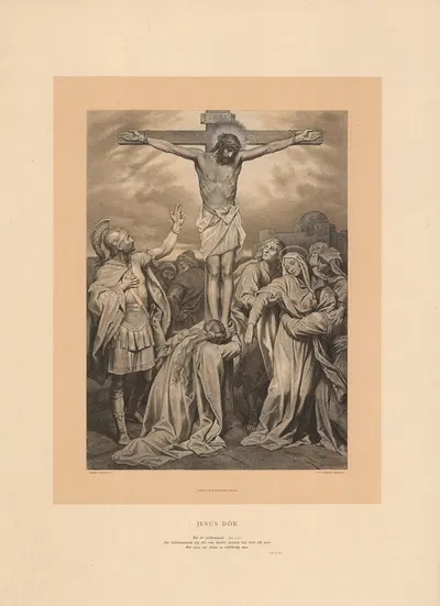 Korsfæstelsen by Heinrich Hofmann, 1904 — digital art print download