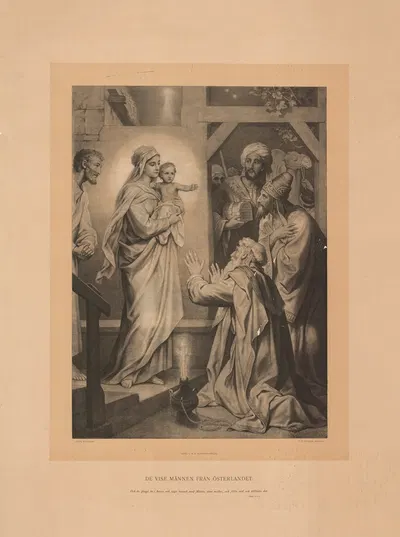 Vismændenes tilbedelse by Heinrich Hofmann, 1904 — digital art print download