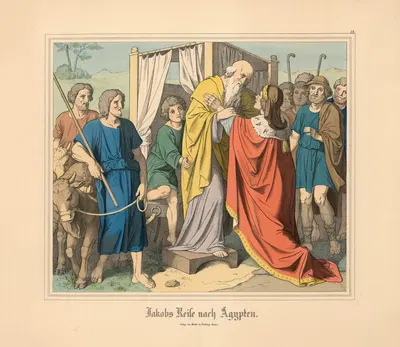 Jakobs Reise nach Ägypten by Johann Nepomuk Heinemann — digital art print download
