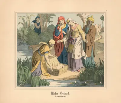 Moses Geburt by Johann Nepomuk Heinemann — digital art print download