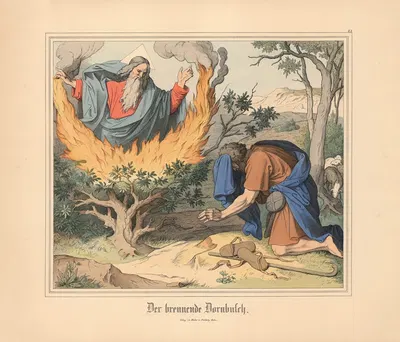 Der brennende Dornbusch by Johann Nepomuk Heinemann — digital art print download
