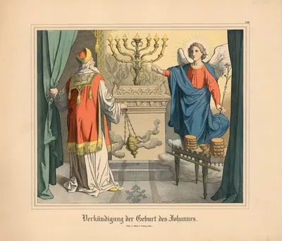Verkündigung der Geburt des Johannes by Johann Nepomuk Heinemann — digital art print download