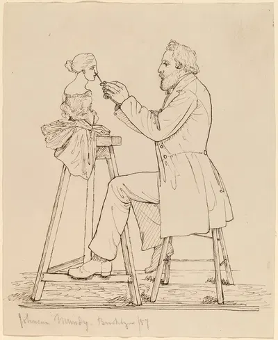 Johnson Mundy, Sculptor by John Quincy Adams Ward, 1857 — digital art print download