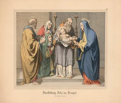Darstellung Jesu im Tempel by Johann Nepomuk Heinemann — digital art print download