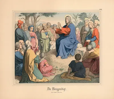 Die Bergpredigt by Johann Nepomuk Heinemann — digital art print download