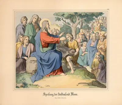 Speisung der fünftausend Hann by Johann Nepomuk Heinemann — digital art print download