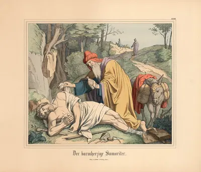 Der barmherzige Samariter by Johann Nepomuk Heinemann — digital art print download