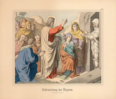 Auferweckung des Lazarus by Johann Nepomuk Heinemann — digital art print download
