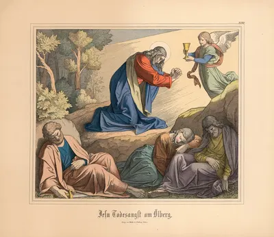 Jesu Todesangst am Olberg by Johann Nepomuk Heinemann — digital art print download
