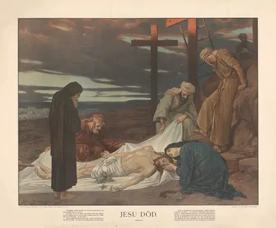 Jesu död by Julius Kronberg, 1901 — digital art print download