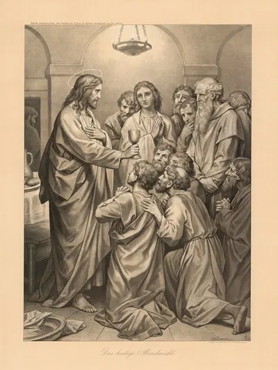 The Holy Communion by Julius Lohmeyer, 1897 — digital art print download