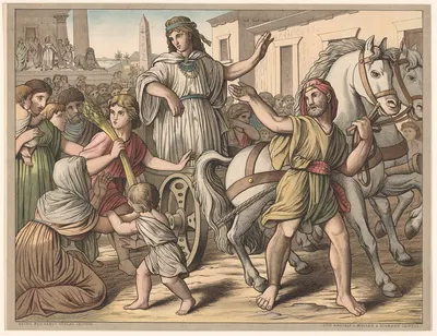 Joseph's Exaltation by Lith. Anstalt v. Müller & Eismann, 1910 — digital art print download