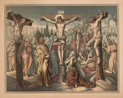 The Crucifixion by Lith. Anstalt v. Müller & Eismann — digital art print download