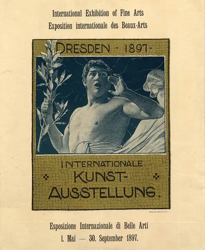 Dresden - 1897 - Internationale Kunstausstellung by Osmar Schindler, 1897 — digital art print download