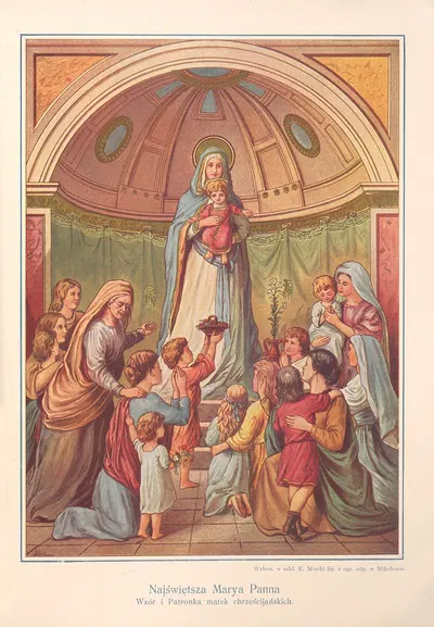 Najświętsza‎ ‎Marya‎ ‎Panna by Otto Bitschnau, 1912 — digital art print download