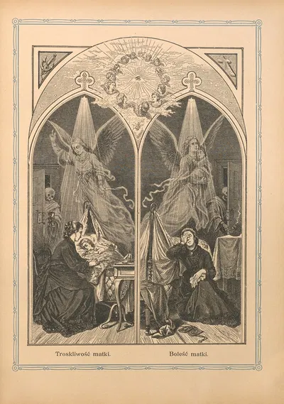 Troskliwość‎ ‎matki, Boleść‎ ‎matki by Otto Bitschnau, 1912 — digital art print download
