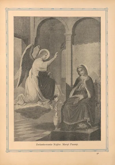 Zwiastowanie‎ ‎Najśw.‎ ‎Maryi‎ ‎Panny by Otto Bitschnau, 1912 — digital art print download
