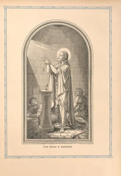 Pan‎ ‎Jezus‎ ‎w‎ ‎ciemnicy by Otto Bitschnau, 1912 — digital art print download