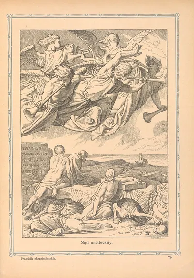 Sąd‎ ‎ostateczny by Otto Bitschnau, 1912 — digital art print download