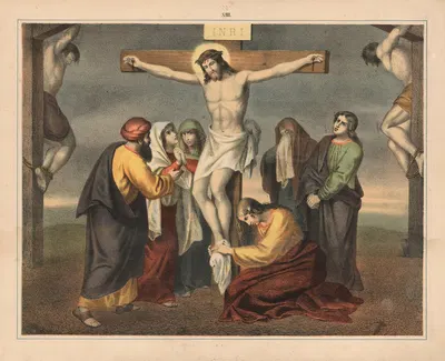 The Crucifixion by Sandberg, 1875 — digital art print download
