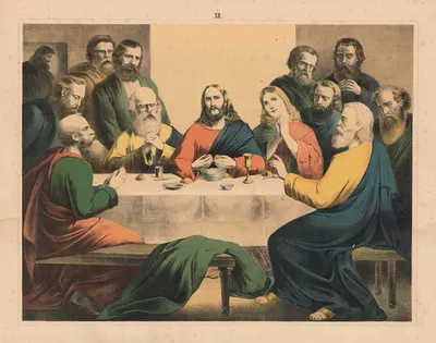 The Holy Communion by Sandberg, 1875 — digital art print download