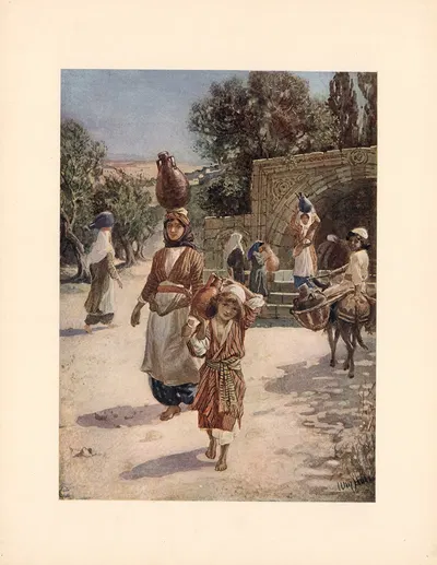 Jesus' childhood in Nazareth by William Hole — digital art print download