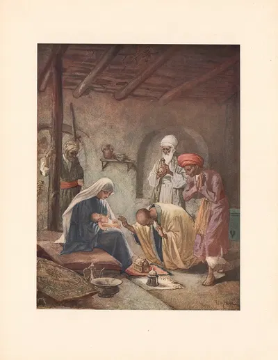 The Adoration by the Magi by William Hole — digital art print download