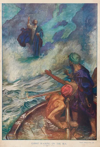 Christ walking on the sea by Бьям Шоу, 1906 — digital art print download