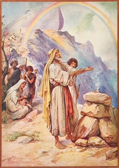 Noah's offering by Evelyn Stuart Hardy, 1904 — digital art print download