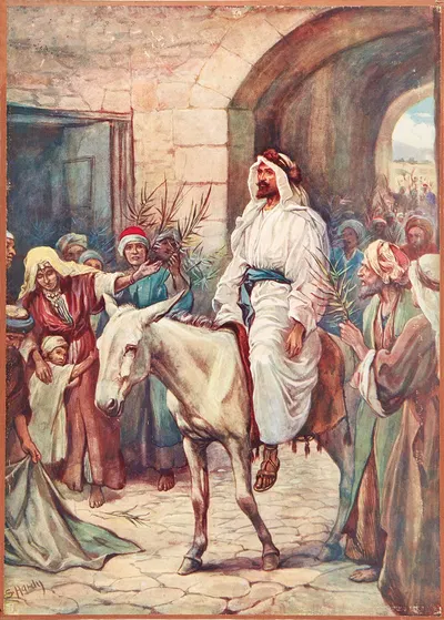The Entry into Jerusalem by Evelyn Stuart Hardy, 1910 — digital art print download